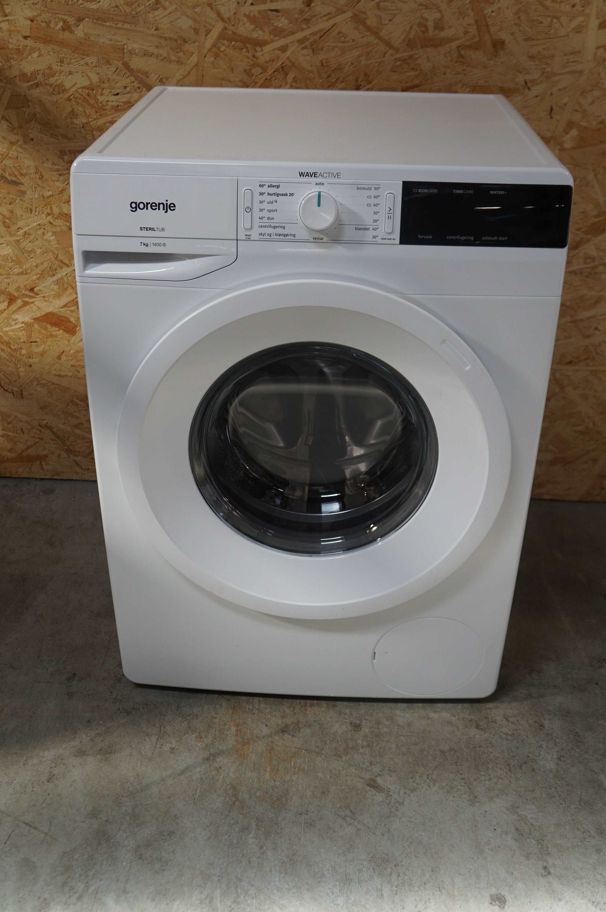Rød dato sikkerhedsstillelse grænseflade Gorenje vaskemaskine WES743
