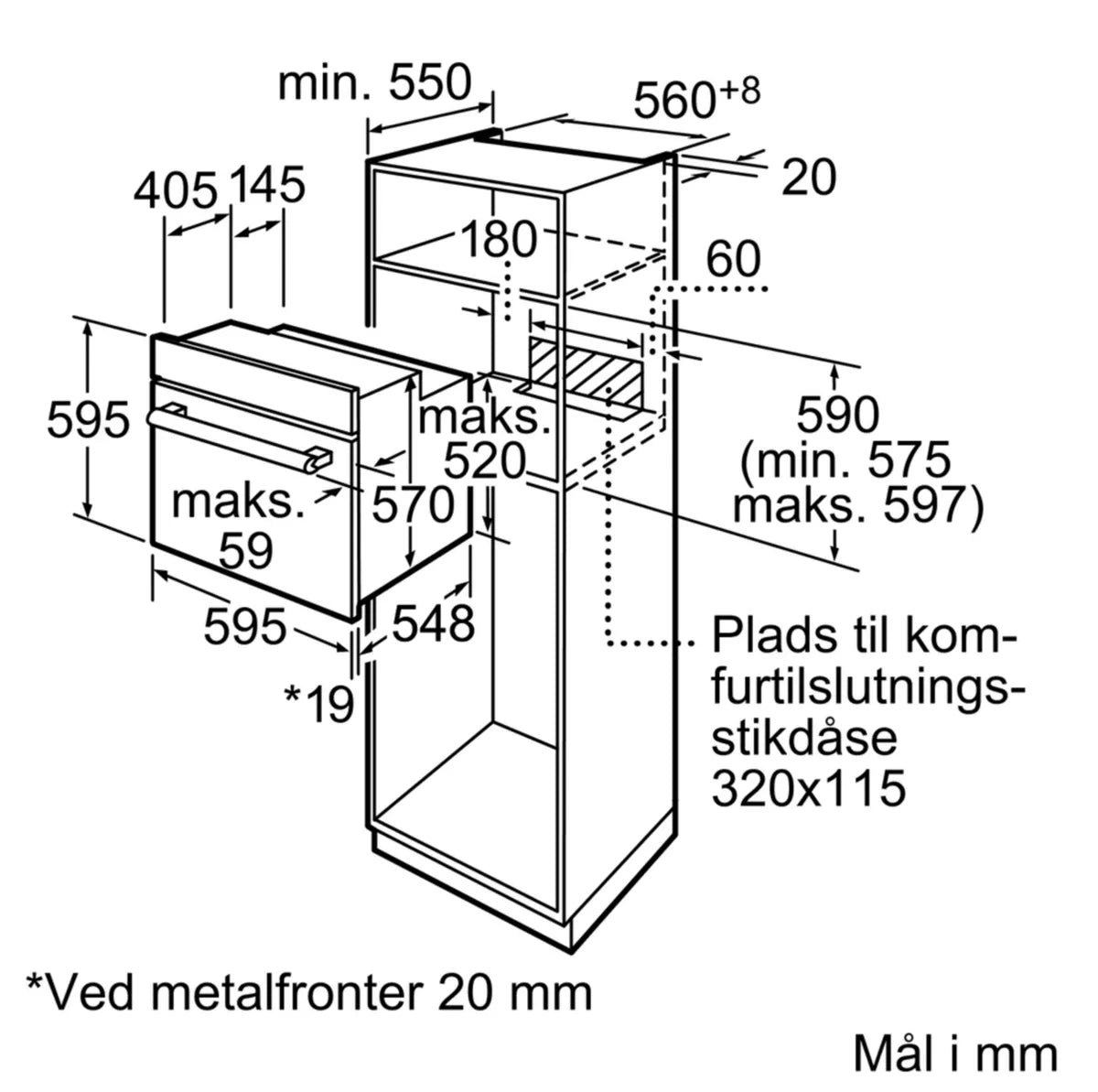 Bosch indbygningsovn HBA23B160S - D15745