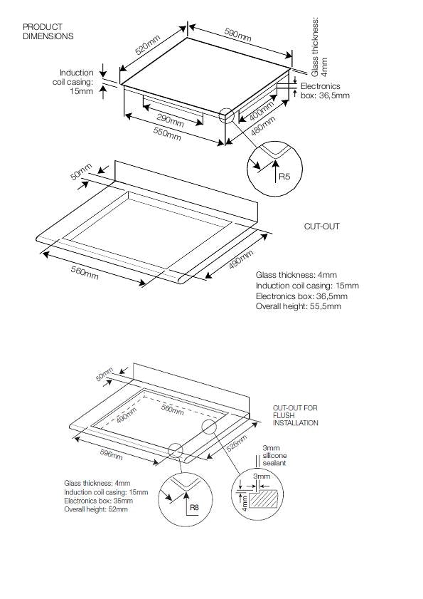 Witt induktionskogeplade WIP593FS - D15906
