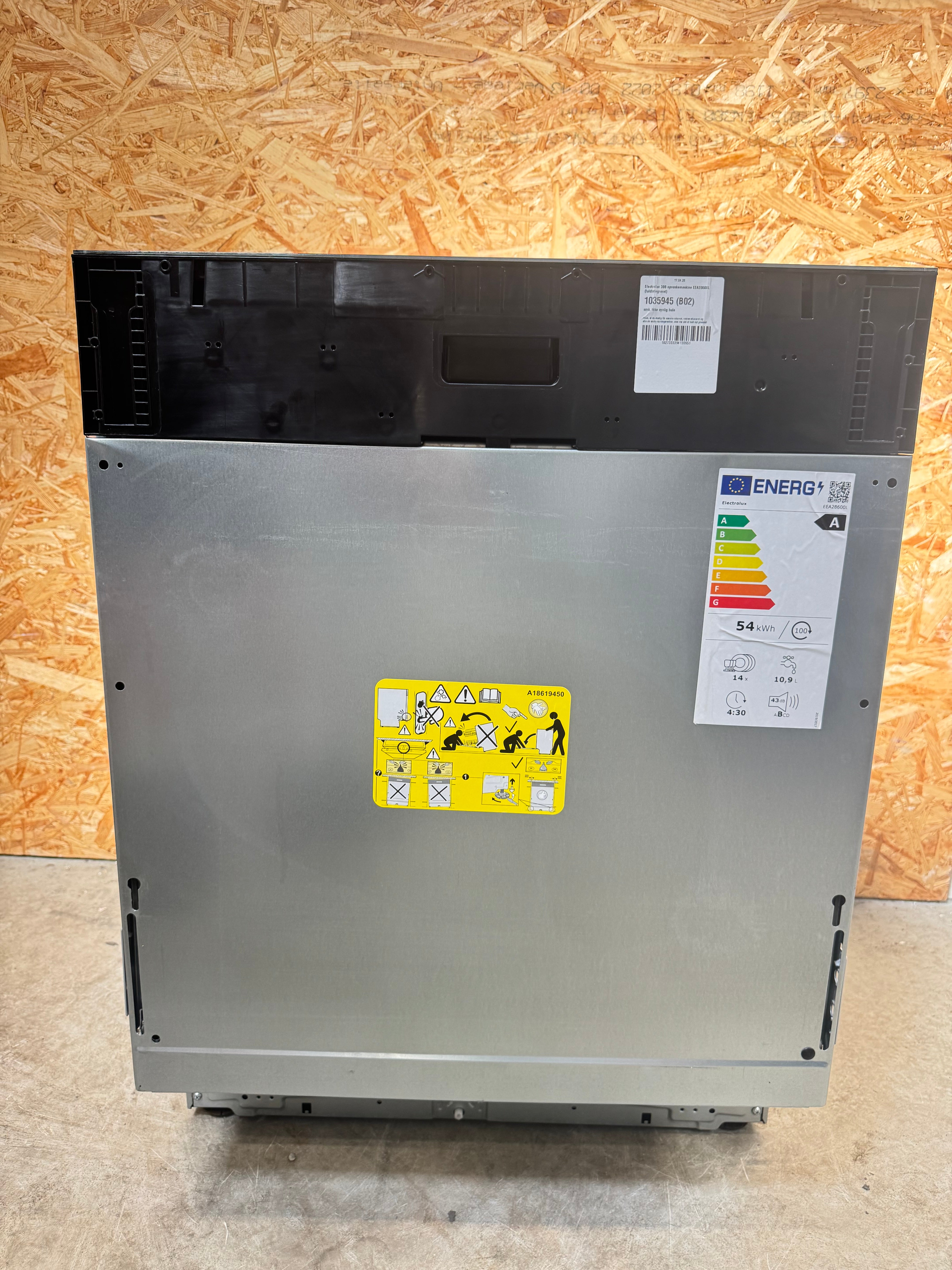 Electrolux integrerbar opvaskemaskine EEA28600L - D19387