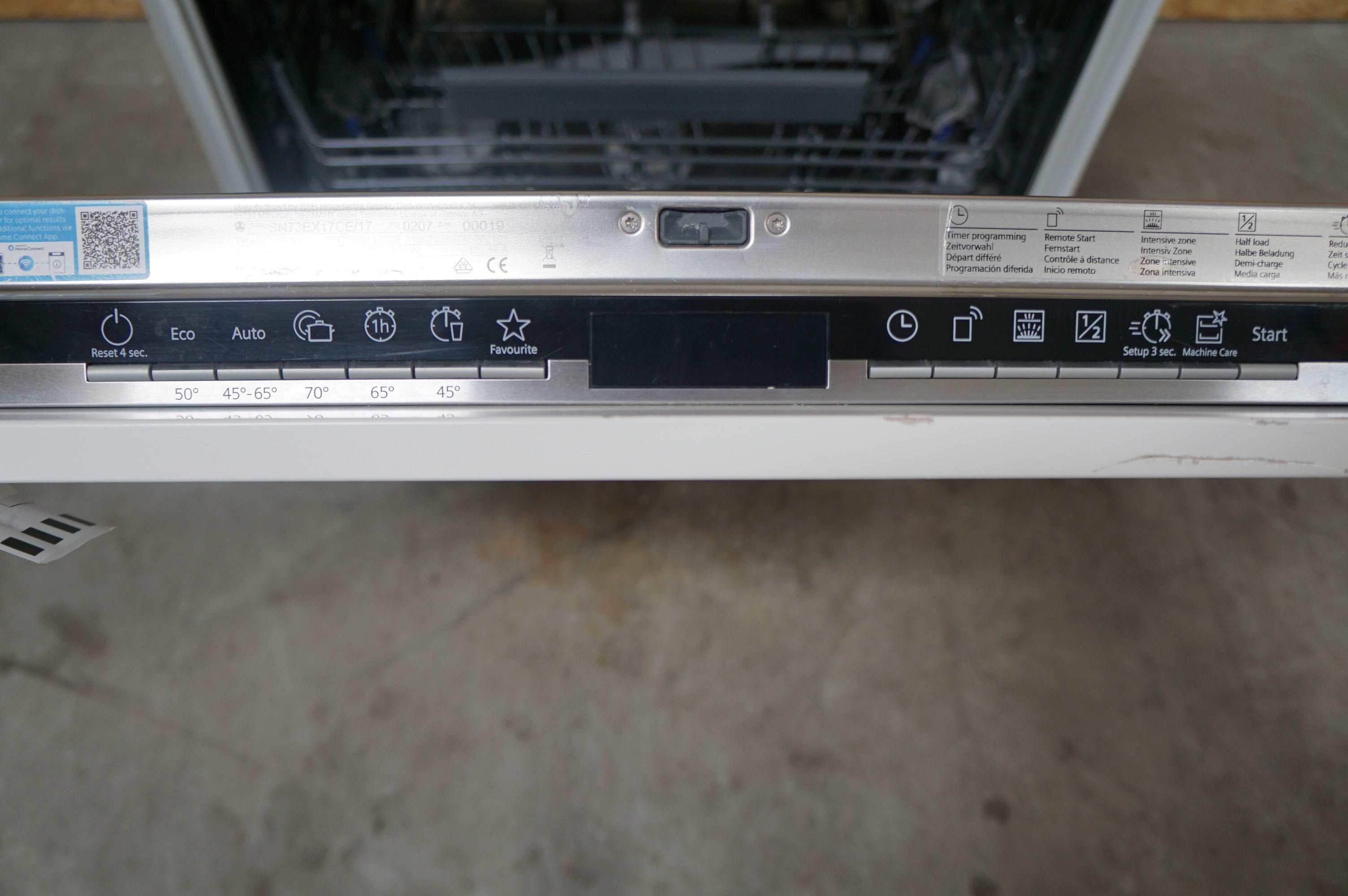 Siemens integrerbar opvaskemaskine SN73EX17CE