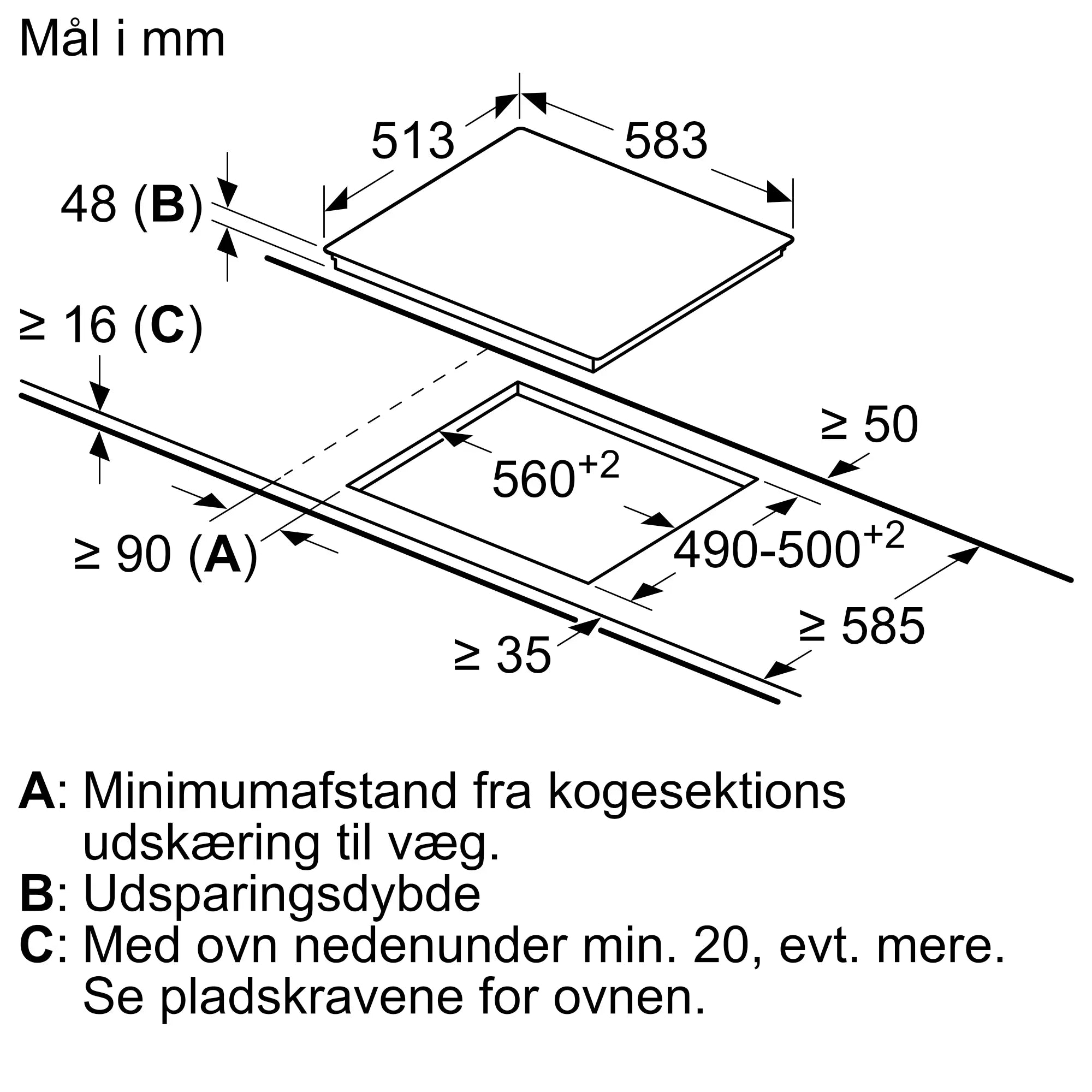 Siemens keramisk kogeplade 60cm ET645HE17 - D18149