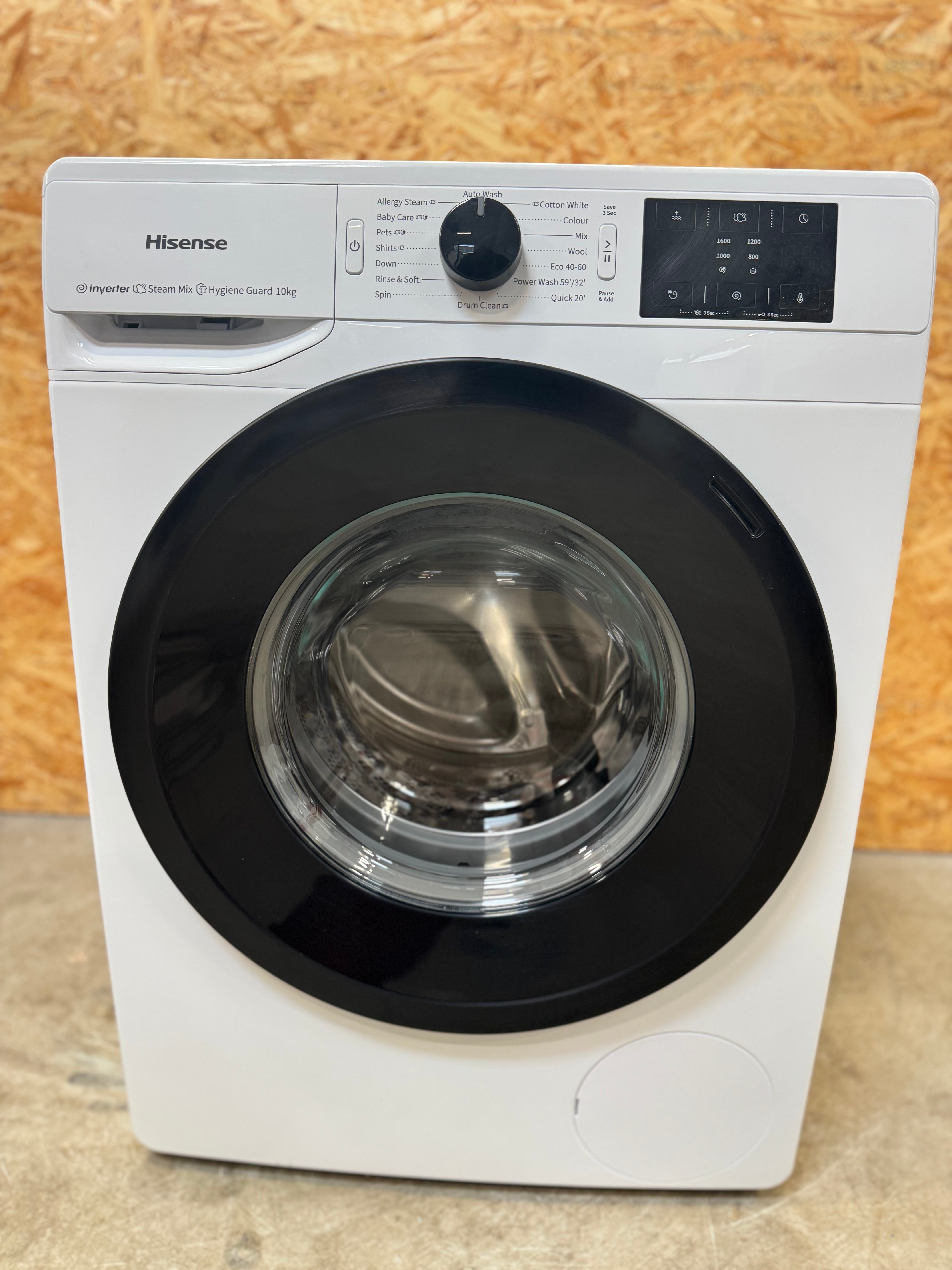 Hisense 10 kg. vaskemaskine WFGE101639VM - D15780