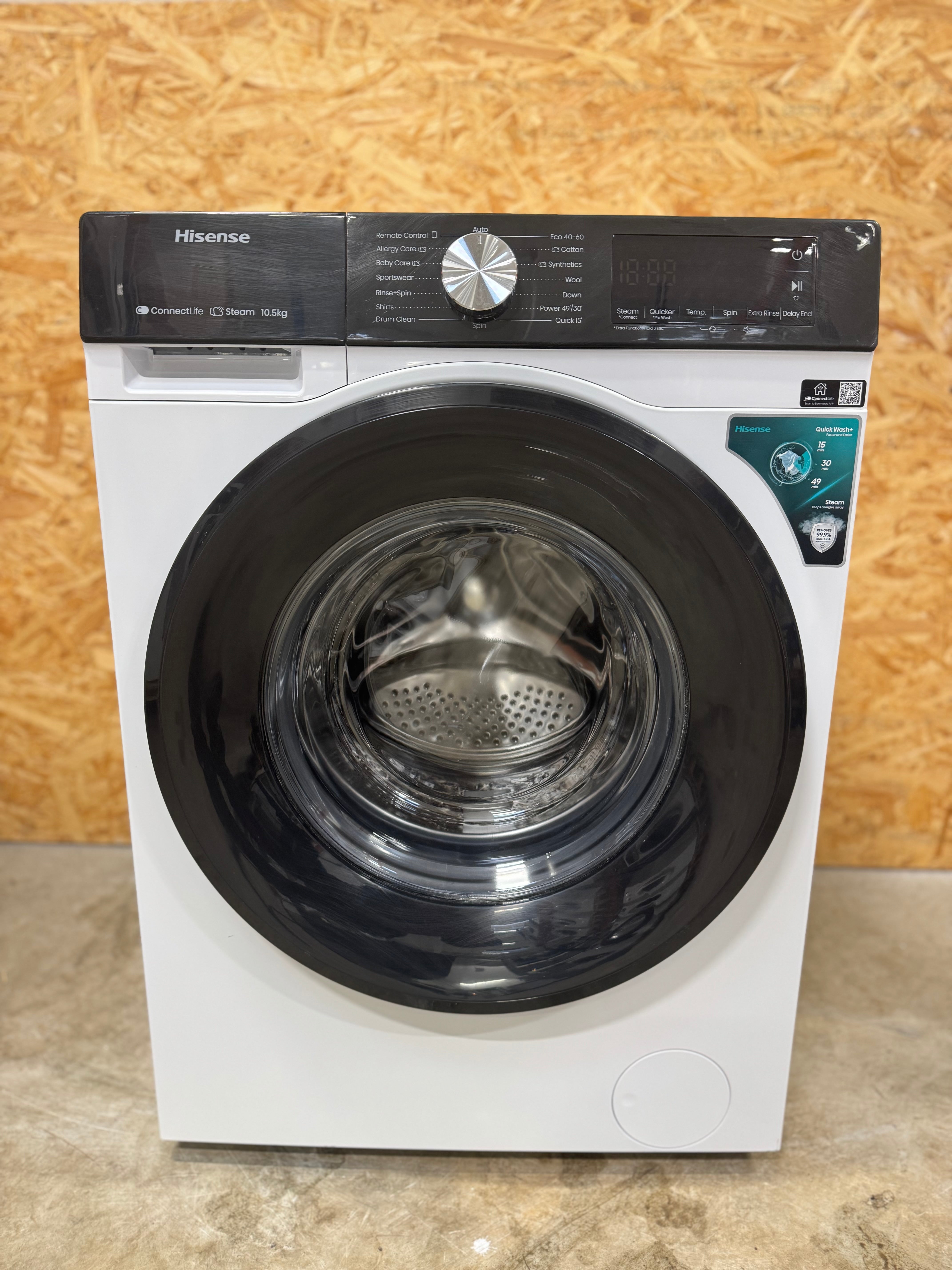Hisense 10,5 kg. vaskemaskine HW3S1X14 - D14248