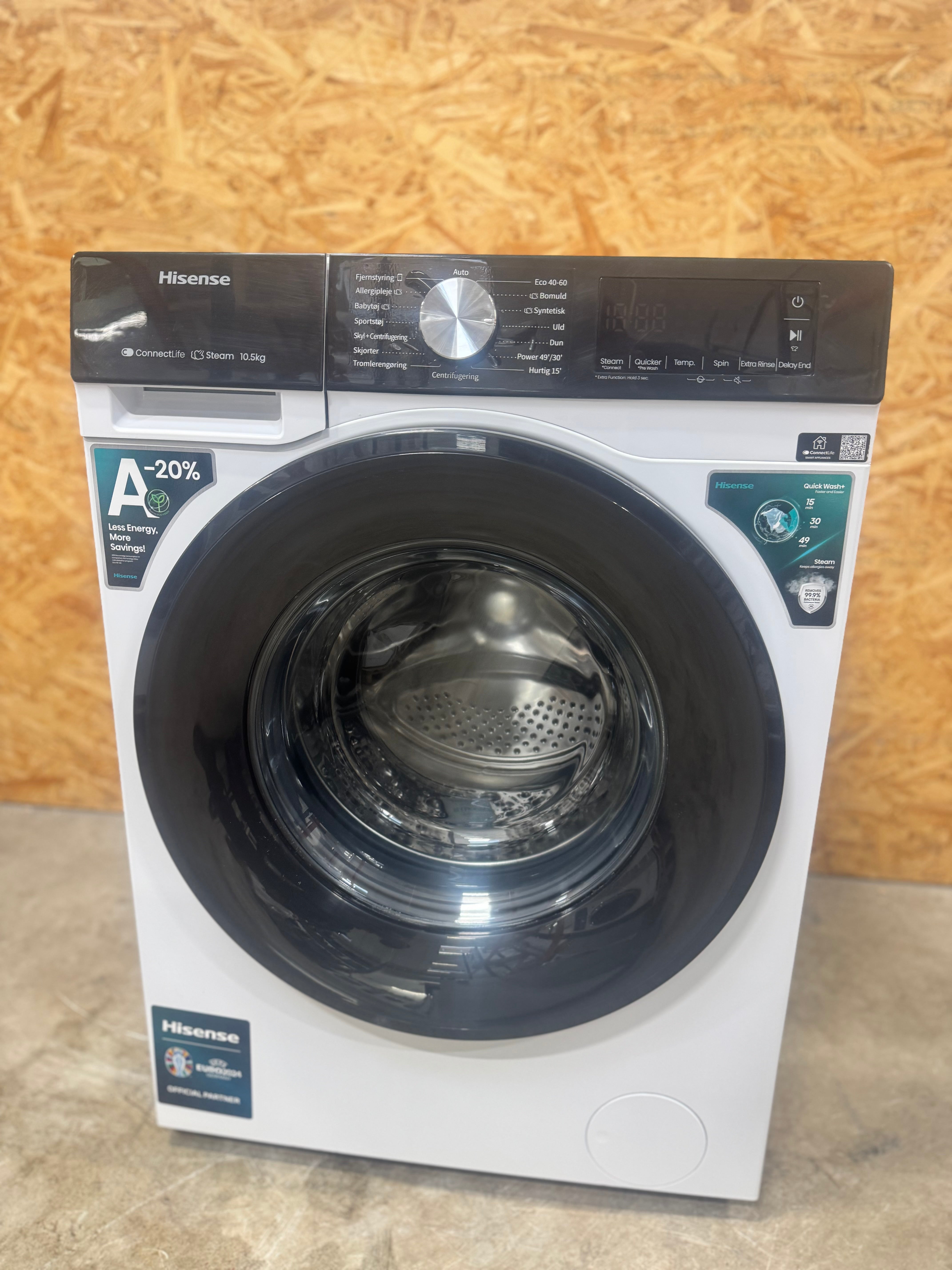 Hisense 10,5 kg. vaskemaskine HW3S1X14 - D14943