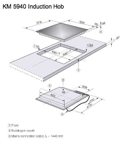 Miele induktions kogeplade KM9040 - D18230
