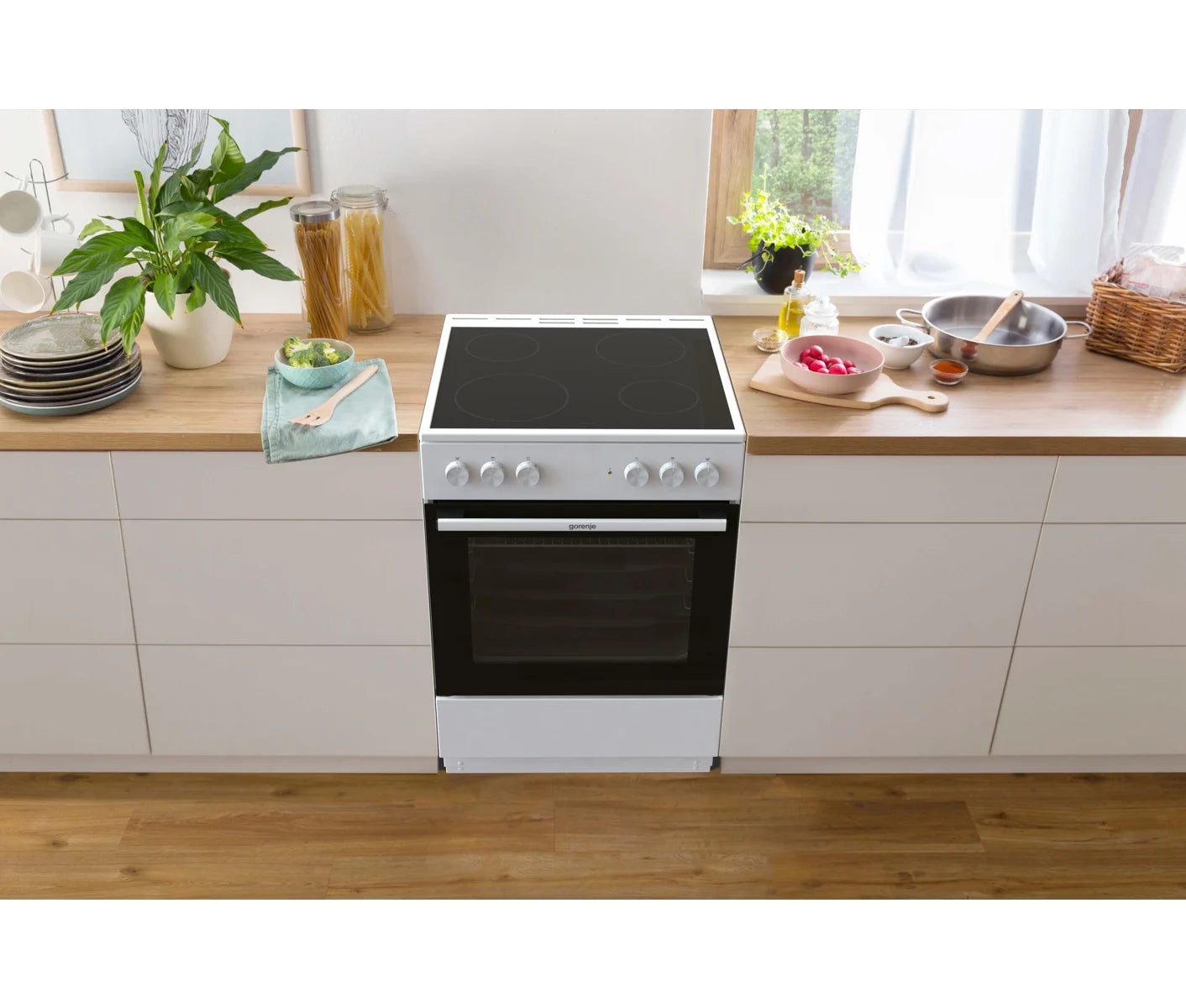 Gorenje keramisk komfur GEC6A40WD