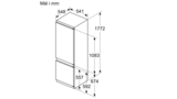 Siemens integrerbar køle/fryseskab KI87VNSF0 - D18186