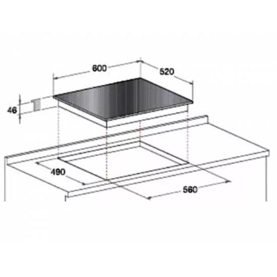 Scholtés keramisk kogeplade TRC641DL - D18229