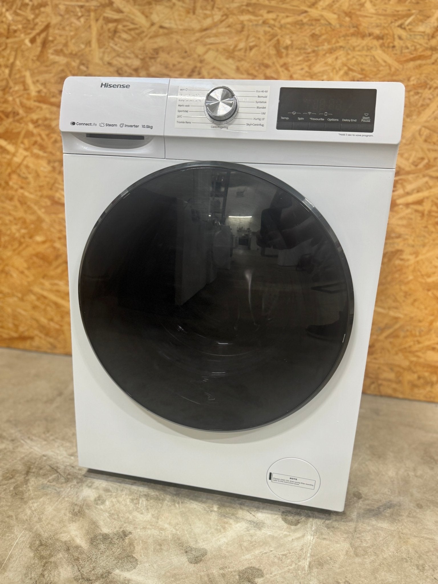 Hisense 10 kg. vaskemaskine WF3Q1043BW - D16793 - Recirk - D16793