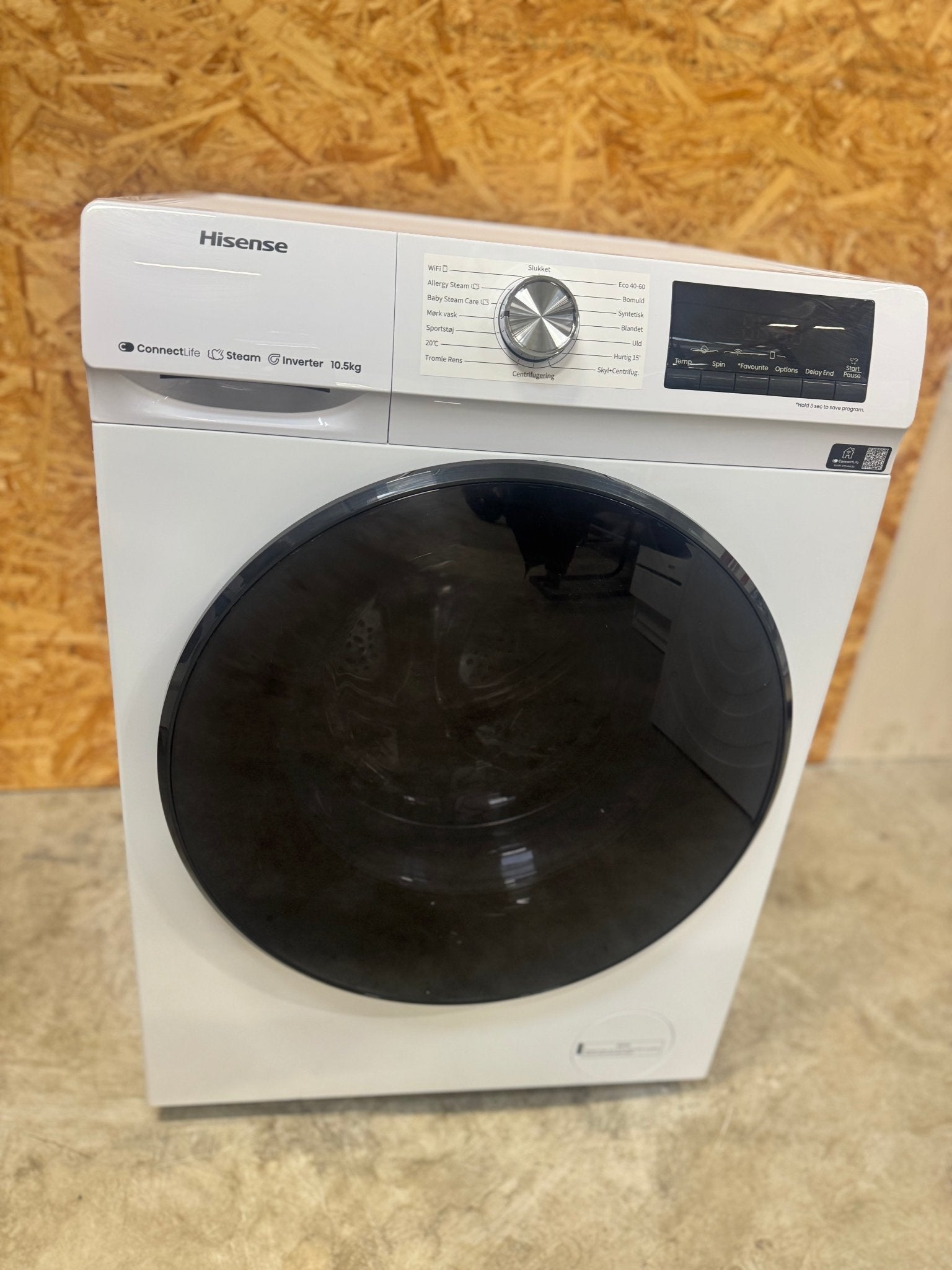 Hisense 10 kg. vaskemaskine WF3Q1043BW - D17345 - Recirk - D17345