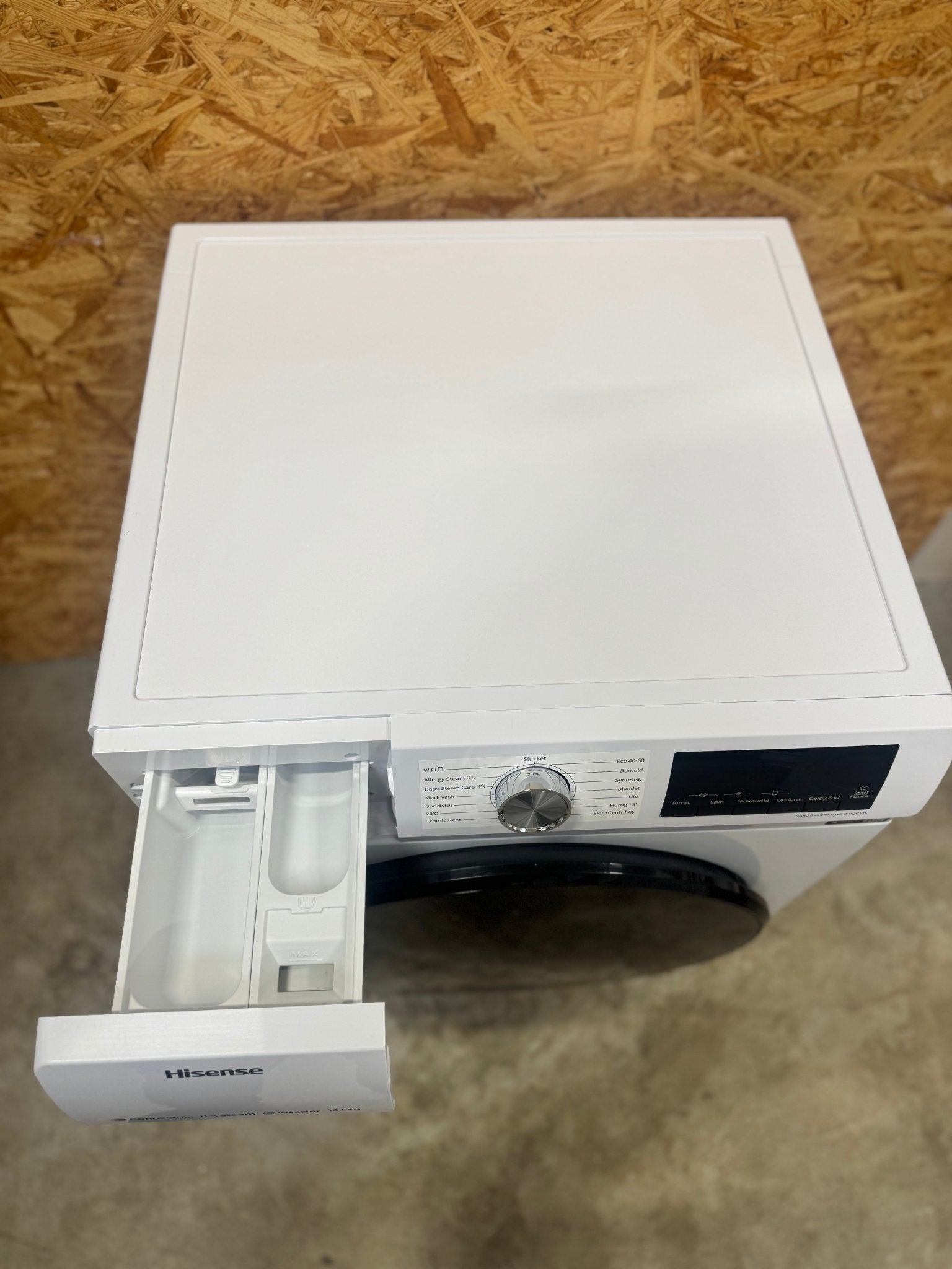 Hisense 10 kg. vaskemaskine WF3Q1043BW - D17345 - Recirk - D17345