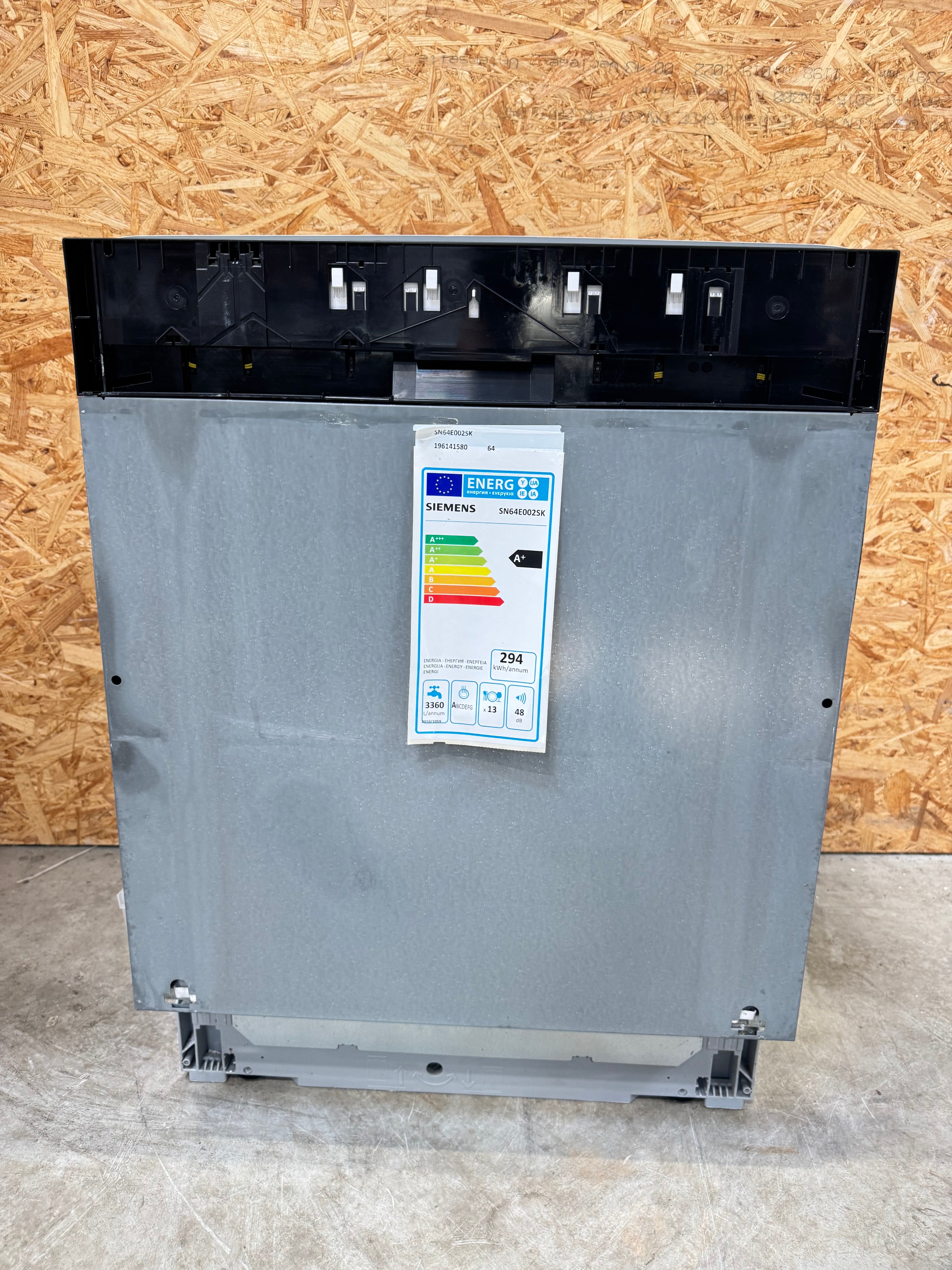 Siemens integrerbar opvaskemaskine SN64E002SK - D19438