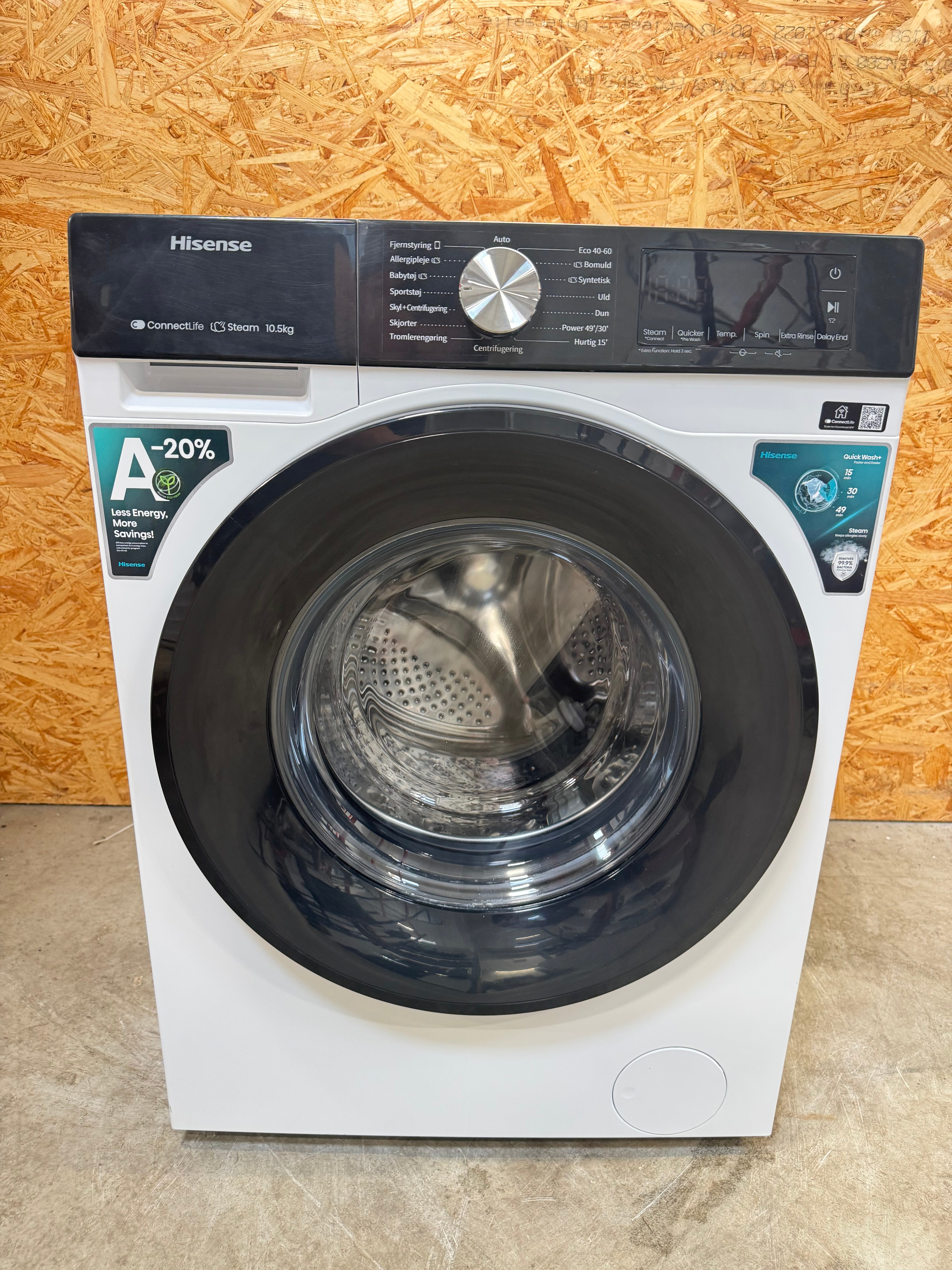 Hisense 10,5 kg. vaskemaskine HW3S1X14 - D18312