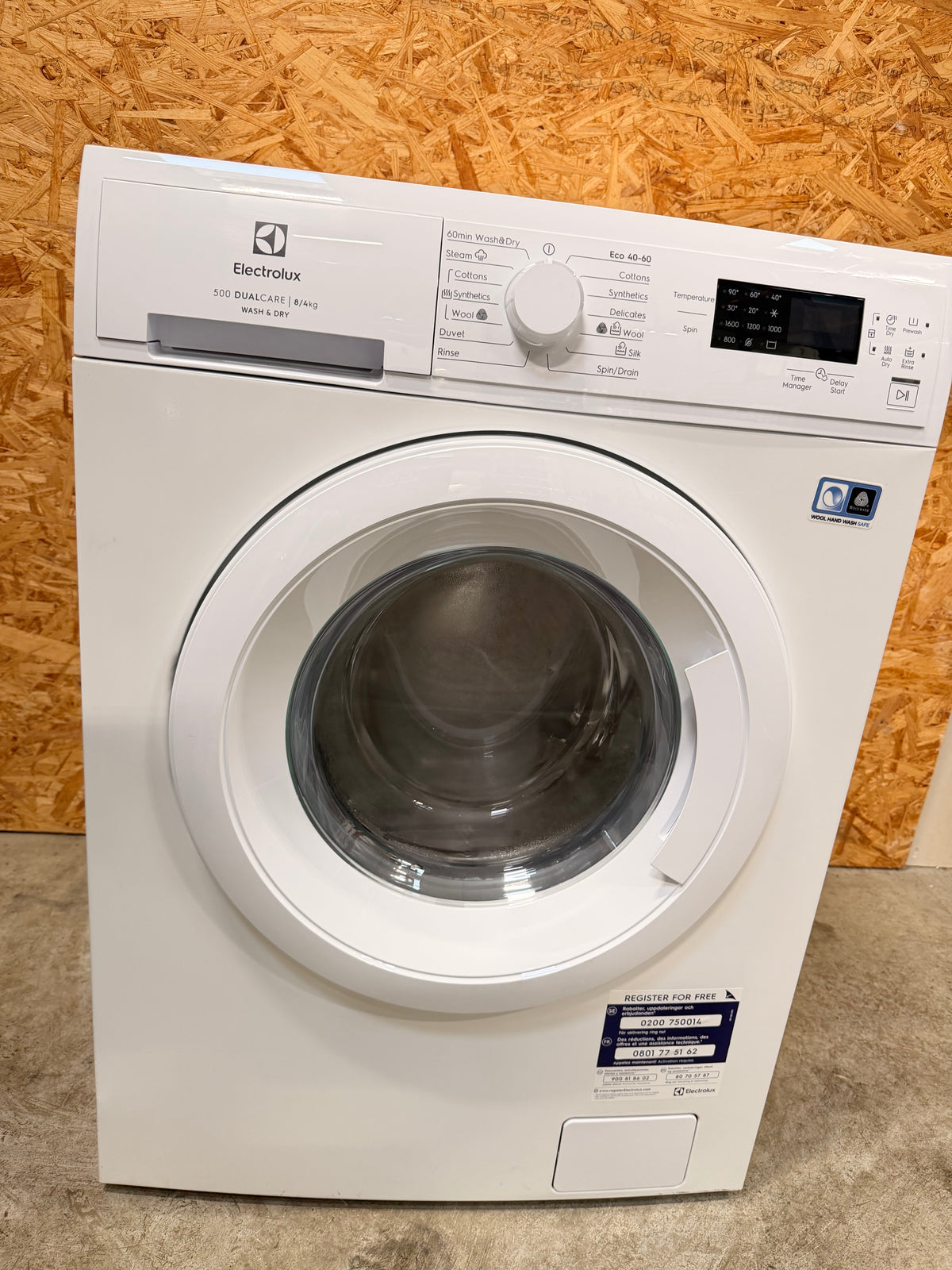 Electrolux vaske-tørremaskine EW2W84E62E - D20020